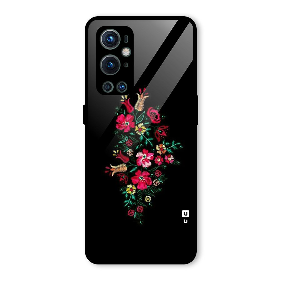 Pretty Allure Flower Glass Back Case for OnePlus 9 Pro