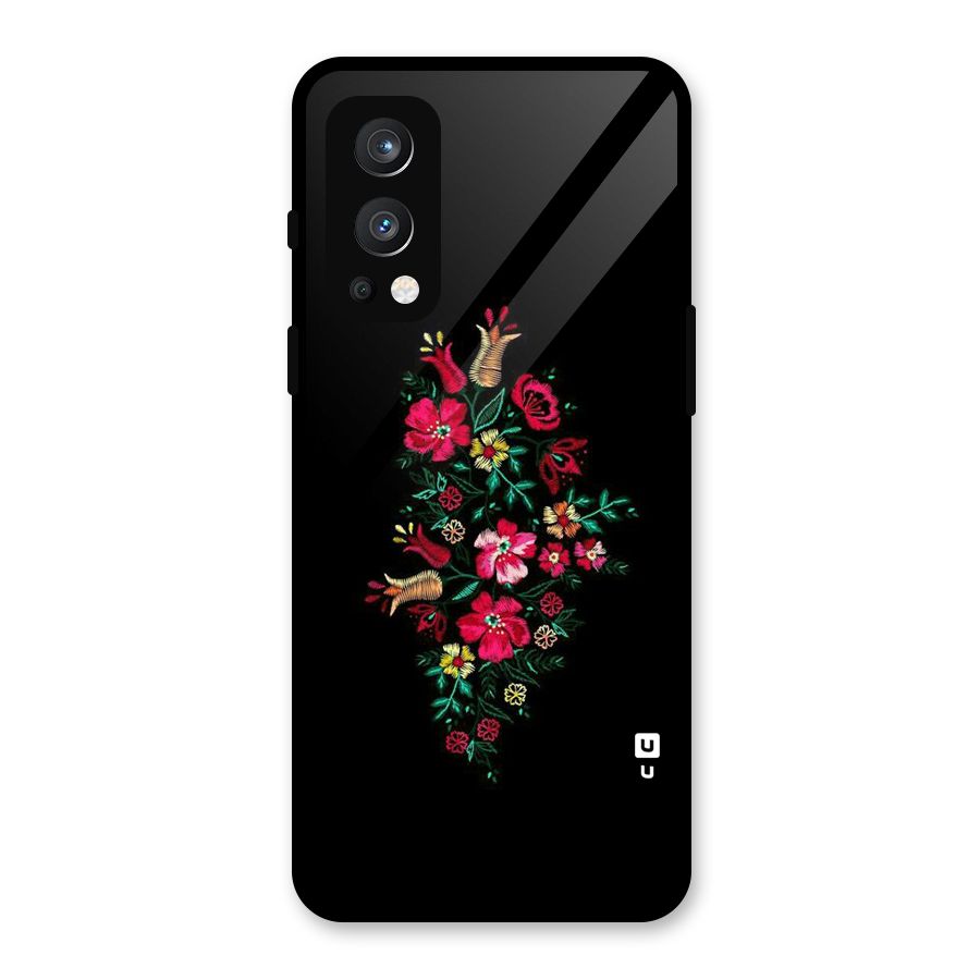 Pretty Allure Flower Glass Back Case for OnePlus Nord 2 5G