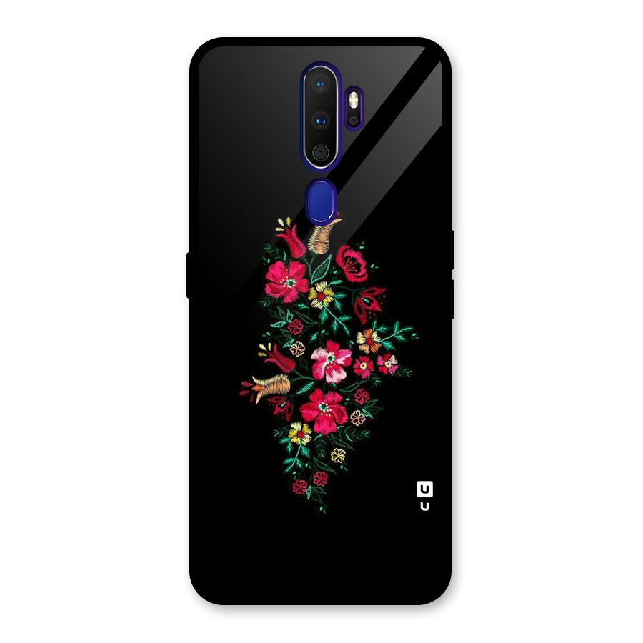 Pretty Allure Flower Glass Back Case for Oppo A9 (2020)