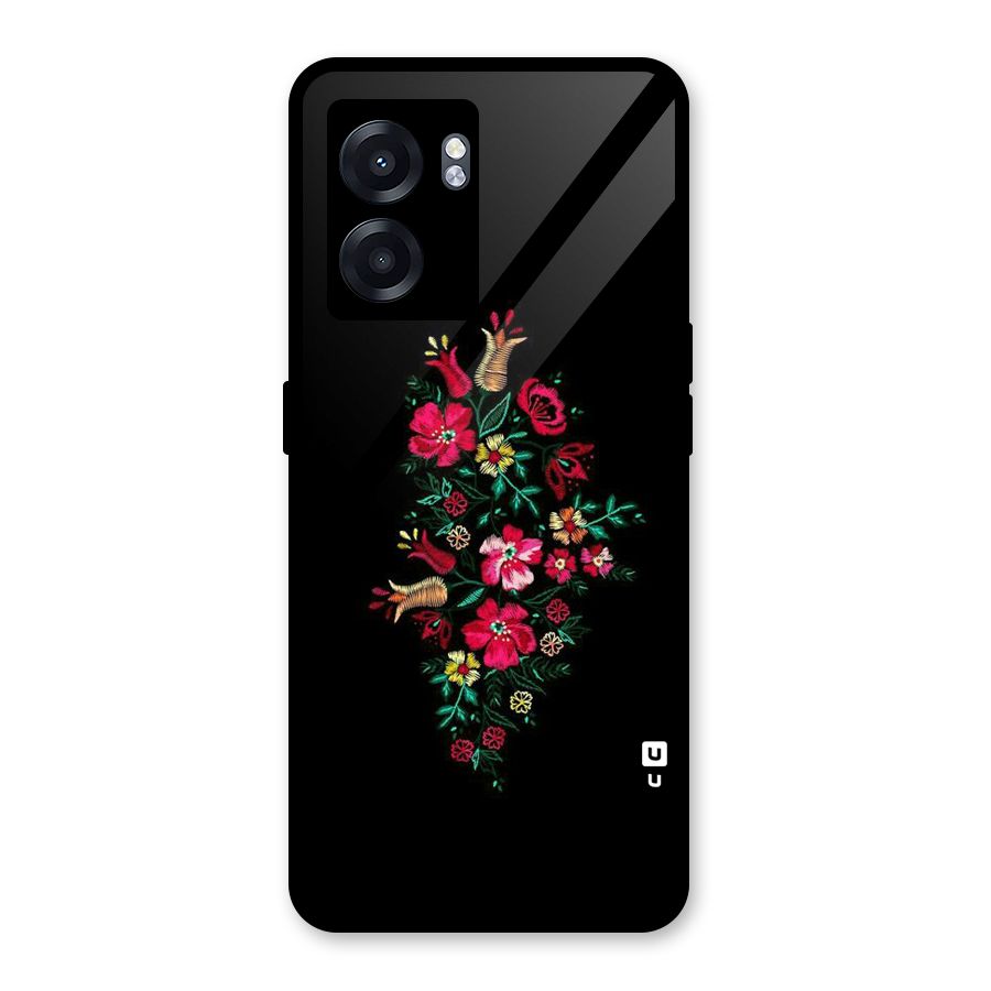 Pretty Allure Flower Glass Back Case for Oppo K10 (5G)