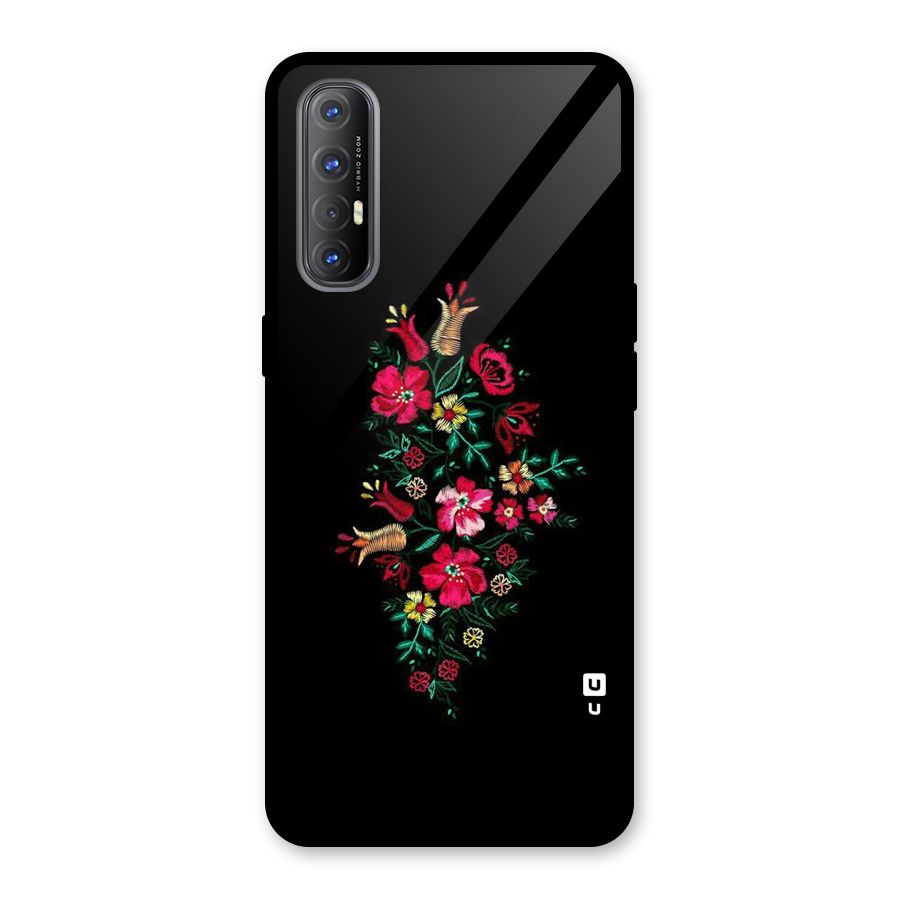 Pretty Allure Flower Glass Back Case for Oppo Reno3 Pro