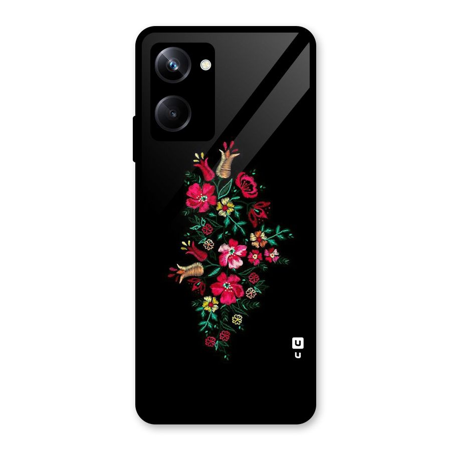 Pretty Allure Flower Glass Back Case for Realme 10 Pro