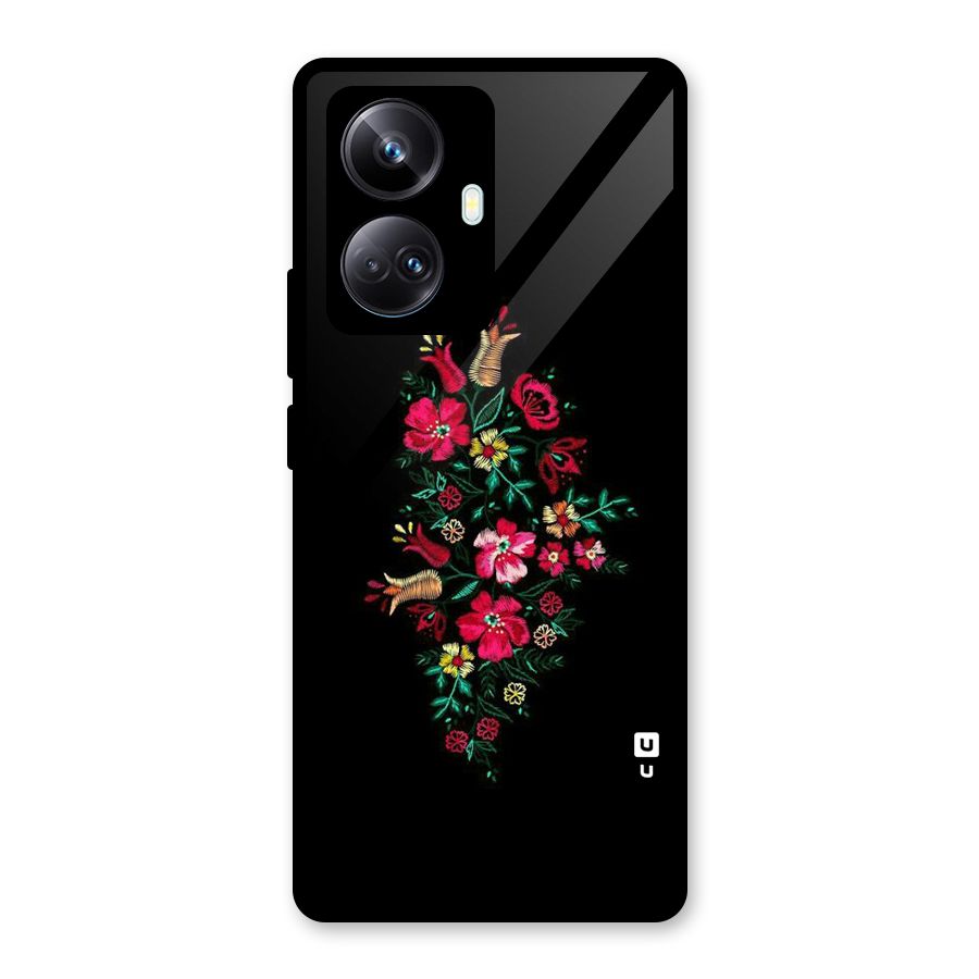 Pretty Allure Flower Glass Back Case for Realme 10 Pro Plus
