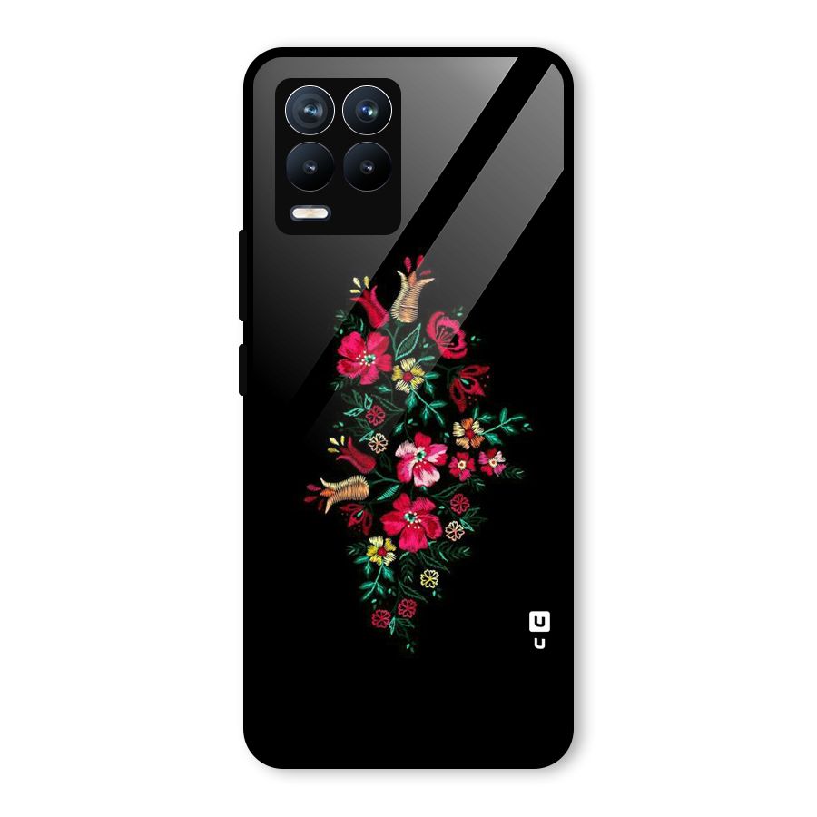 Pretty Allure Flower Glass Back Case for Realme 8