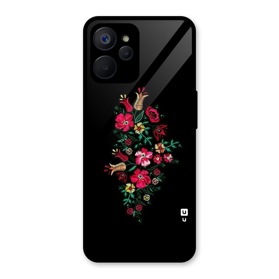 Pretty Allure Flower Glass Back Case for Realme 9i 5G