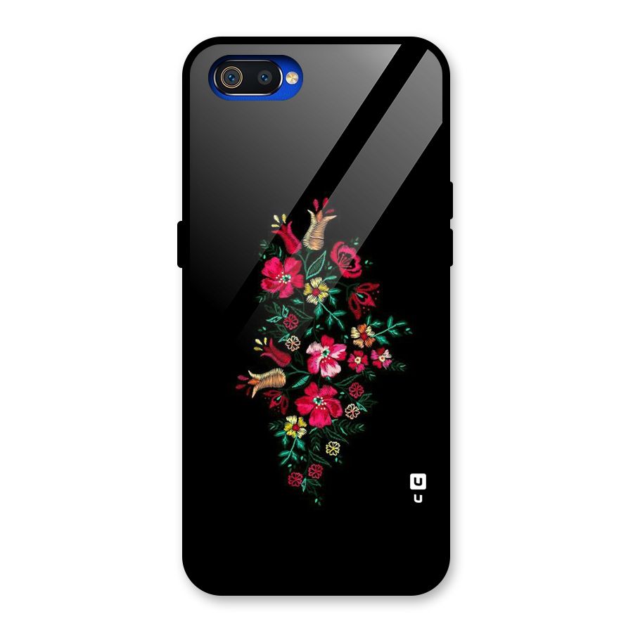 Pretty Allure Flower Glass Back Case for Realme C2