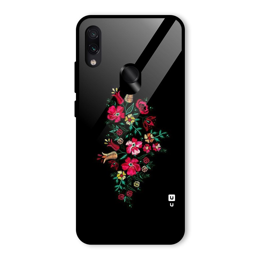 Pretty Allure Flower Glass Back Case for Redmi Note 7S