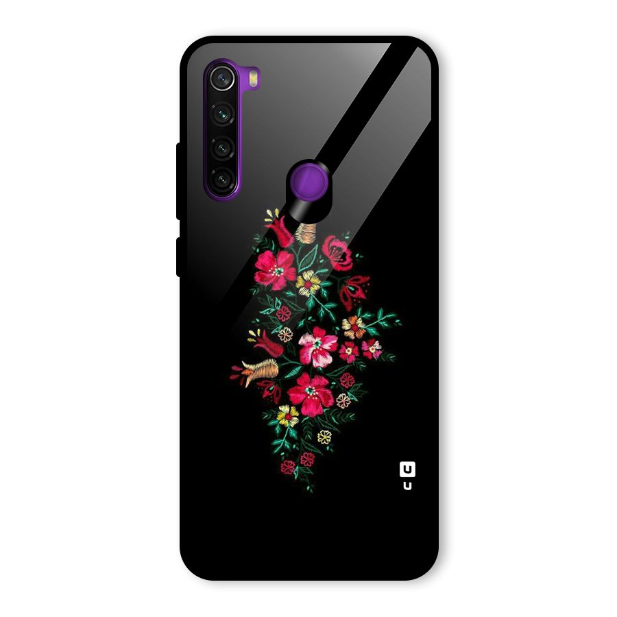 Pretty Allure Flower Glass Back Case for Redmi Note 8