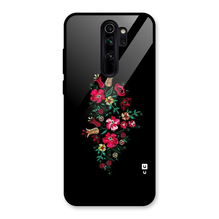 Pretty Allure Flower Glass Back Case for Redmi Note 8 Pro