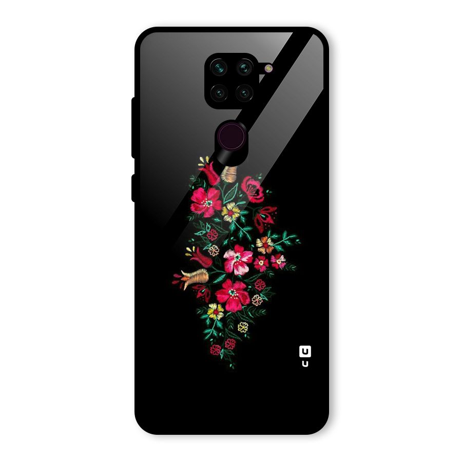 Pretty Allure Flower Glass Back Case for Redmi Note 9