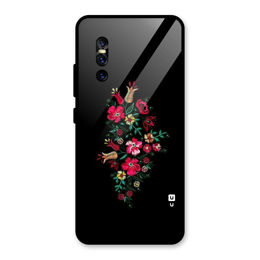 Pretty Allure Flower Glass Back Case for Vivo V15 Pro