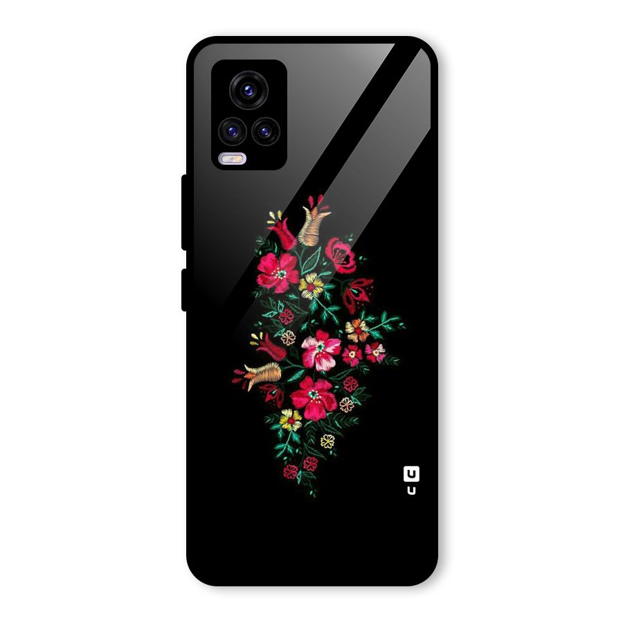 Pretty Allure Flower Glass Back Case for Vivo V20
