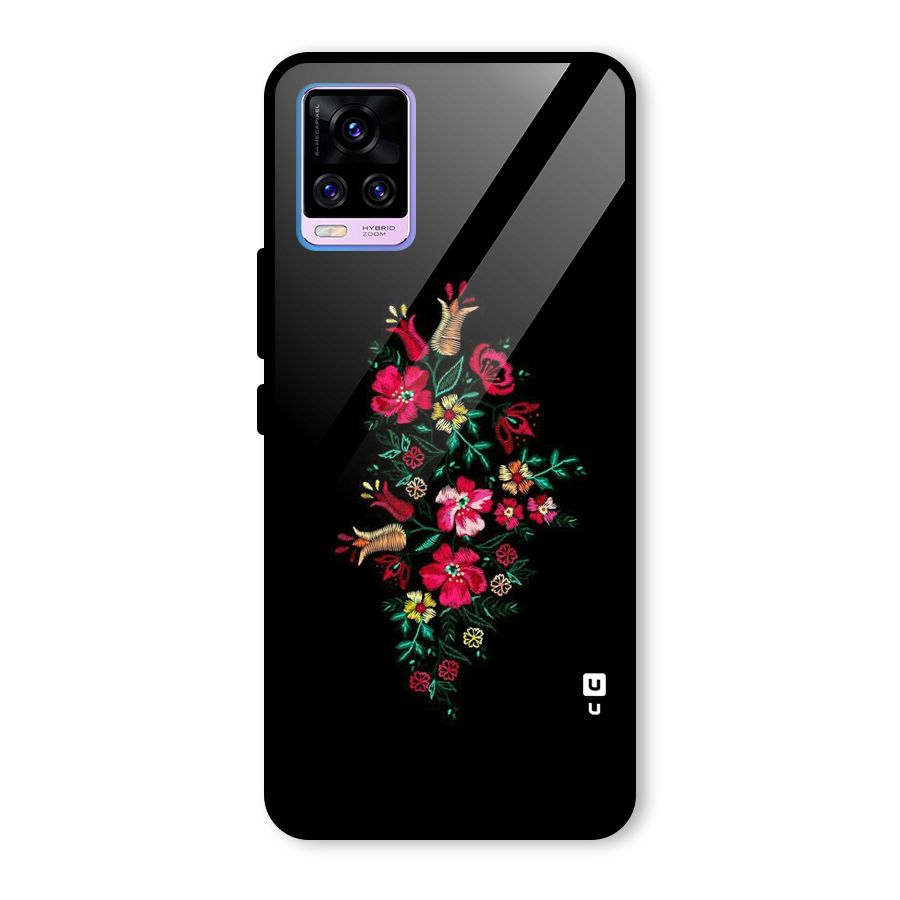 Pretty Allure Flower Glass Back Case for Vivo V20 Pro