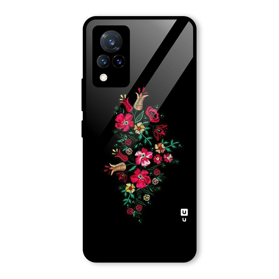 Pretty Allure Flower Glass Back Case for Vivo V21 5G