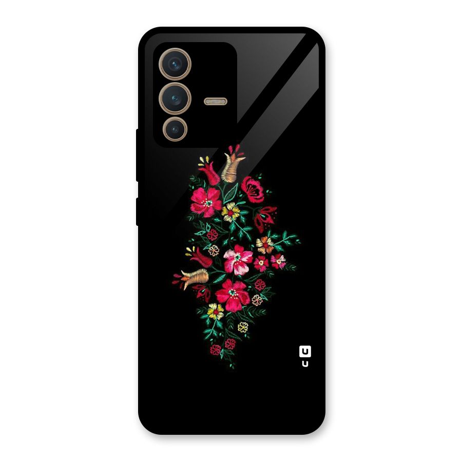 Pretty Allure Flower Glass Back Case for Vivo V23 5G