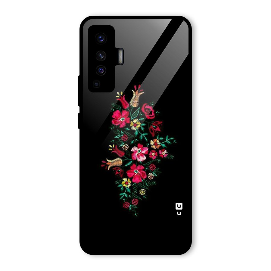Pretty Allure Flower Glass Back Case for Vivo X50