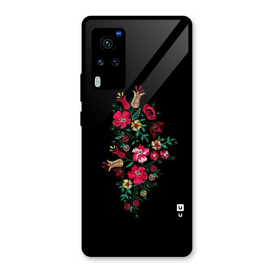 Pretty Allure Flower Glass Back Case for Vivo X60 Pro