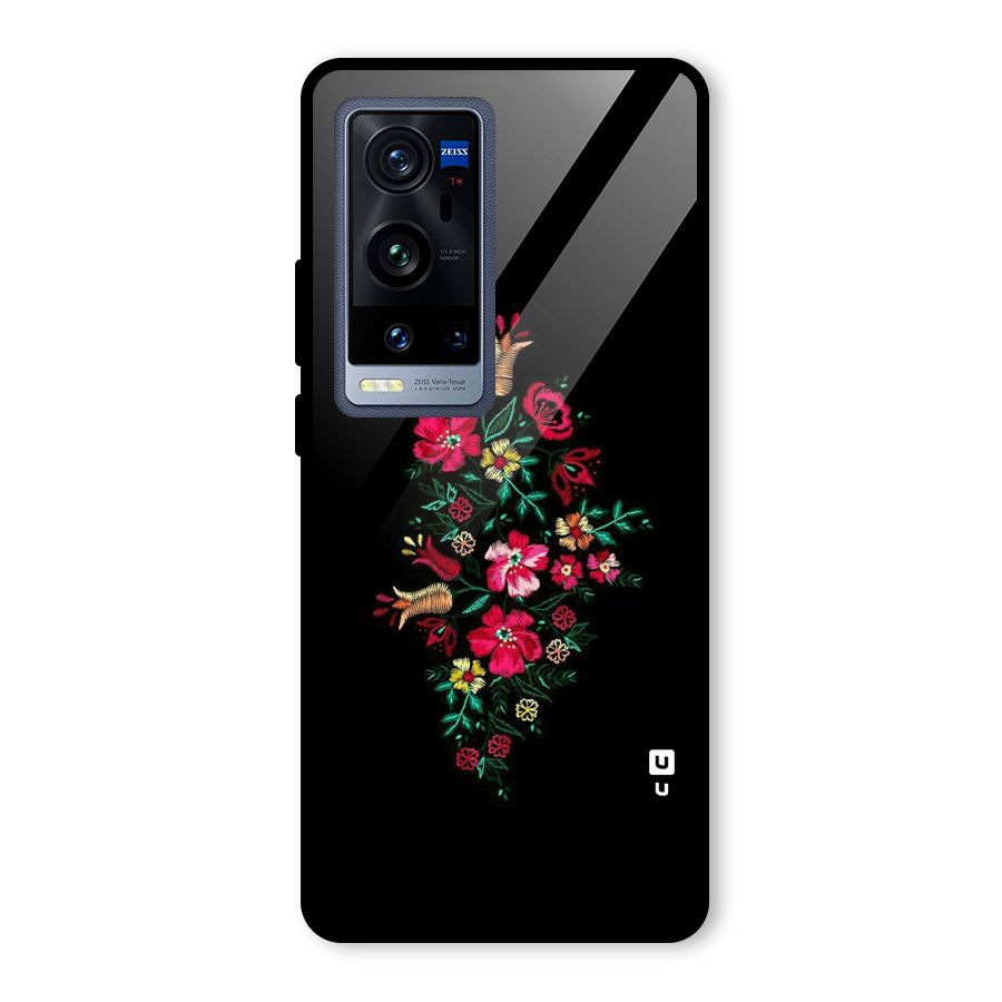 Pretty Allure Flower Glass Back Case for Vivo X60 Pro Plus