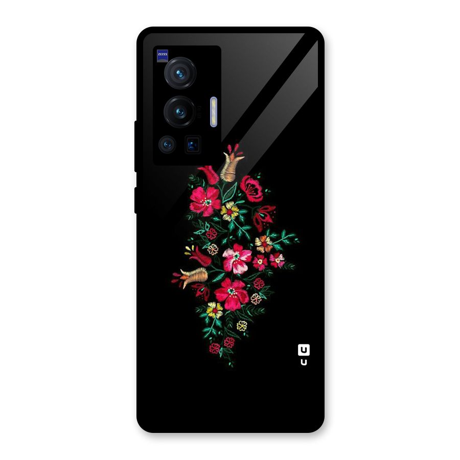 Pretty Allure Flower Glass Back Case for Vivo X70 Pro
