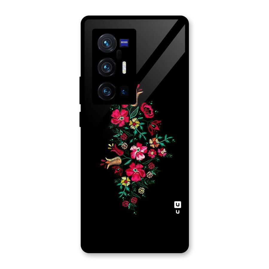 Pretty Allure Flower Glass Back Case for Vivo X70 Pro Plus