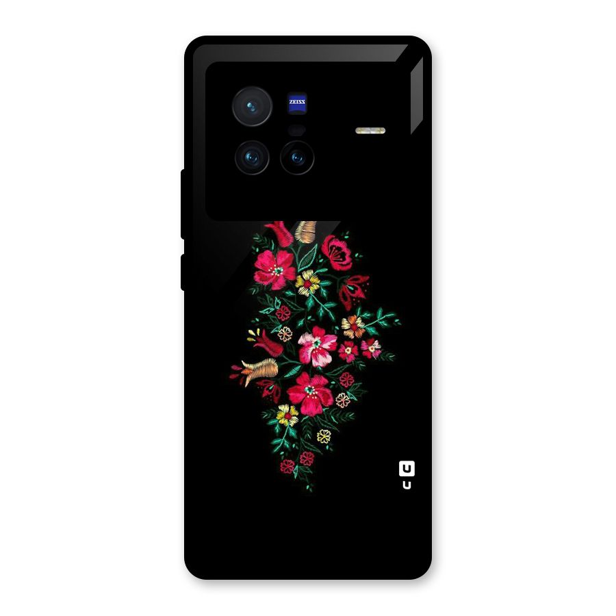 Pretty Allure Flower Glass Back Case for Vivo X80
