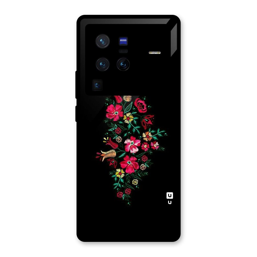 Pretty Allure Flower Glass Back Case for Vivo X80 Pro