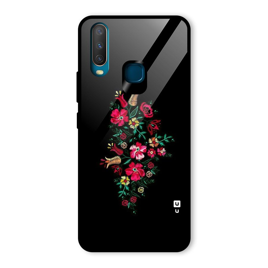 Pretty Allure Flower Glass Back Case for Vivo Y15