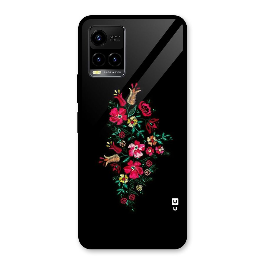 Pretty Allure Flower Glass Back Case for Vivo Y21T