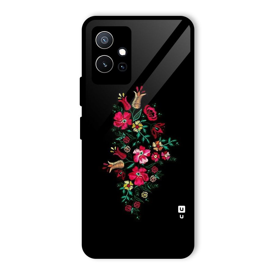 Pretty Allure Flower Glass Back Case for Vivo Y75 5G