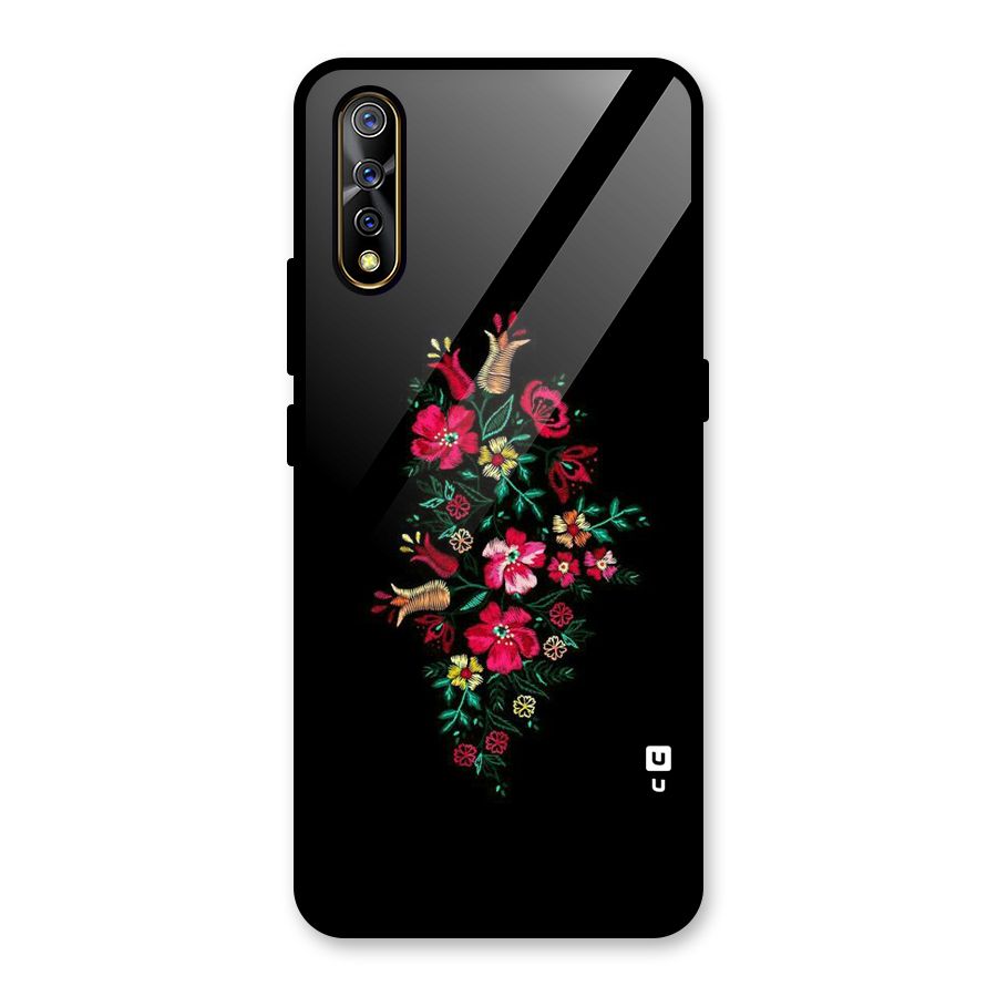 Pretty Allure Flower Glass Back Case for Vivo Z1x