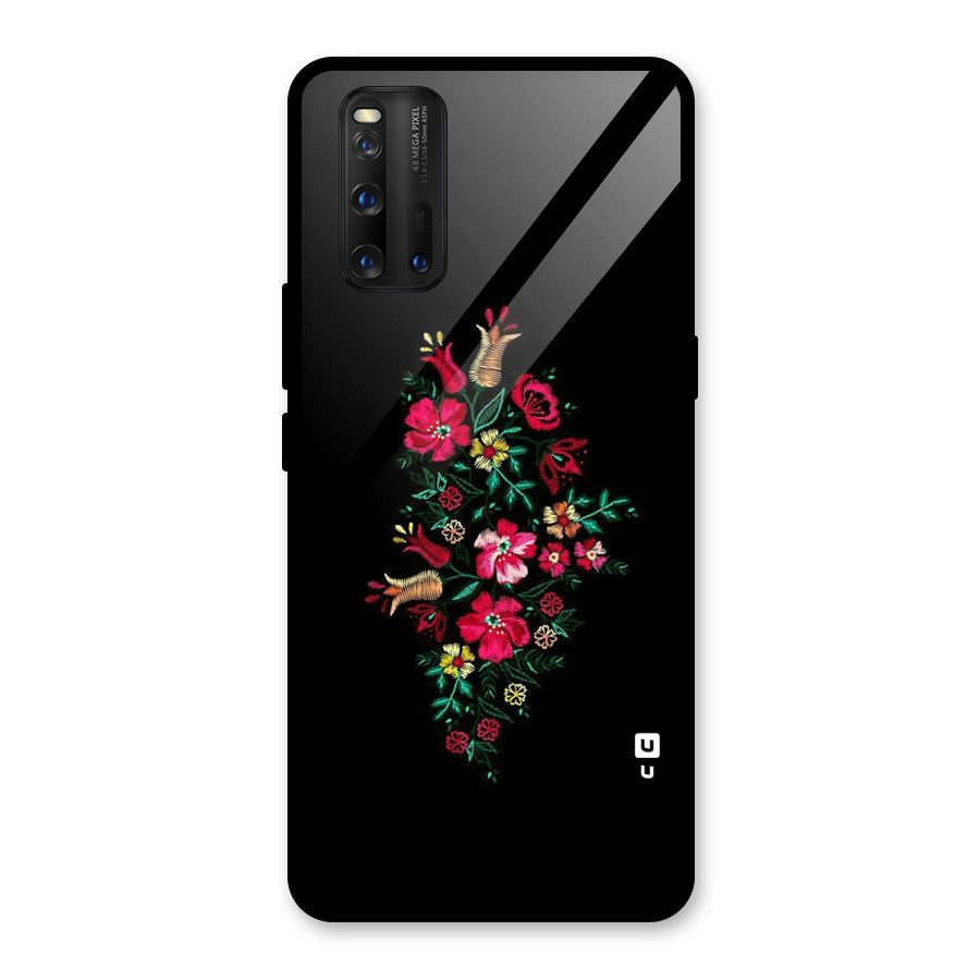 Pretty Allure Flower Glass Back Case for Vivo iQOO 3