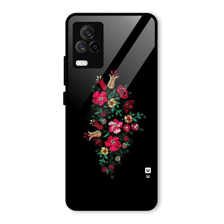 Pretty Allure Flower Glass Back Case for Vivo iQOO 7 Legend 5G