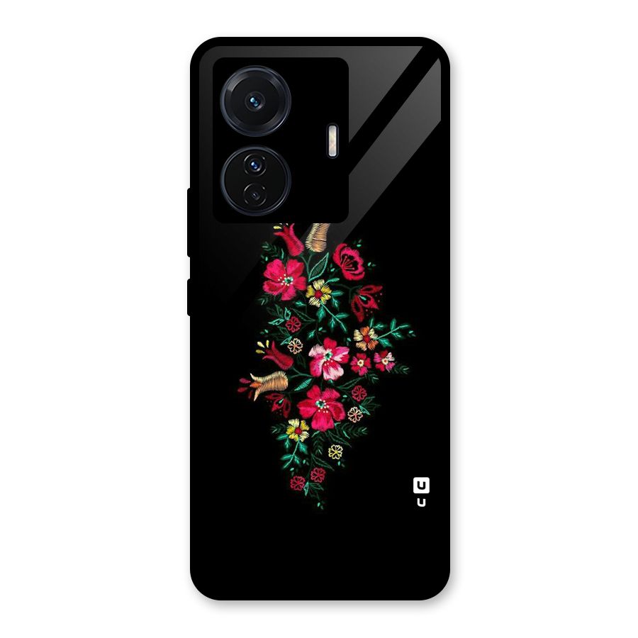 Pretty Allure Flower Glass Back Case for Vivo iQOO Z6 Pro