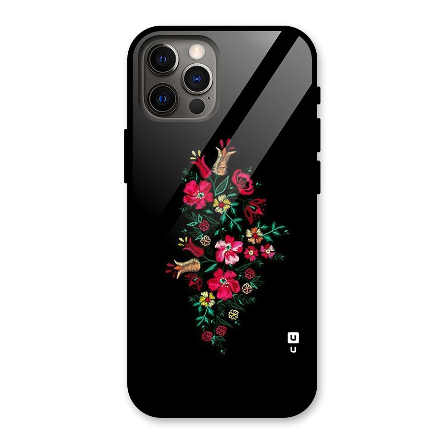 Pretty Allure Flower Glass Back Case for iPhone 12 Pro