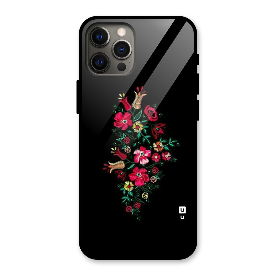 Pretty Allure Flower Glass Back Case for iPhone 12 Pro Max