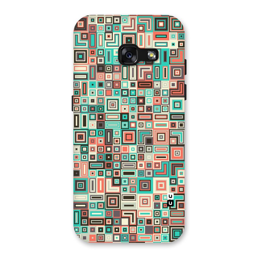 Pretty Boxes Design Back Case for Galaxy A3 (2017)