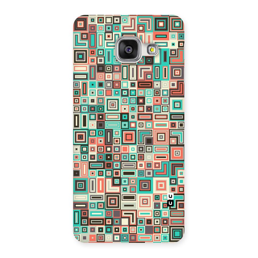 Pretty Boxes Design Back Case for Galaxy A3 2016