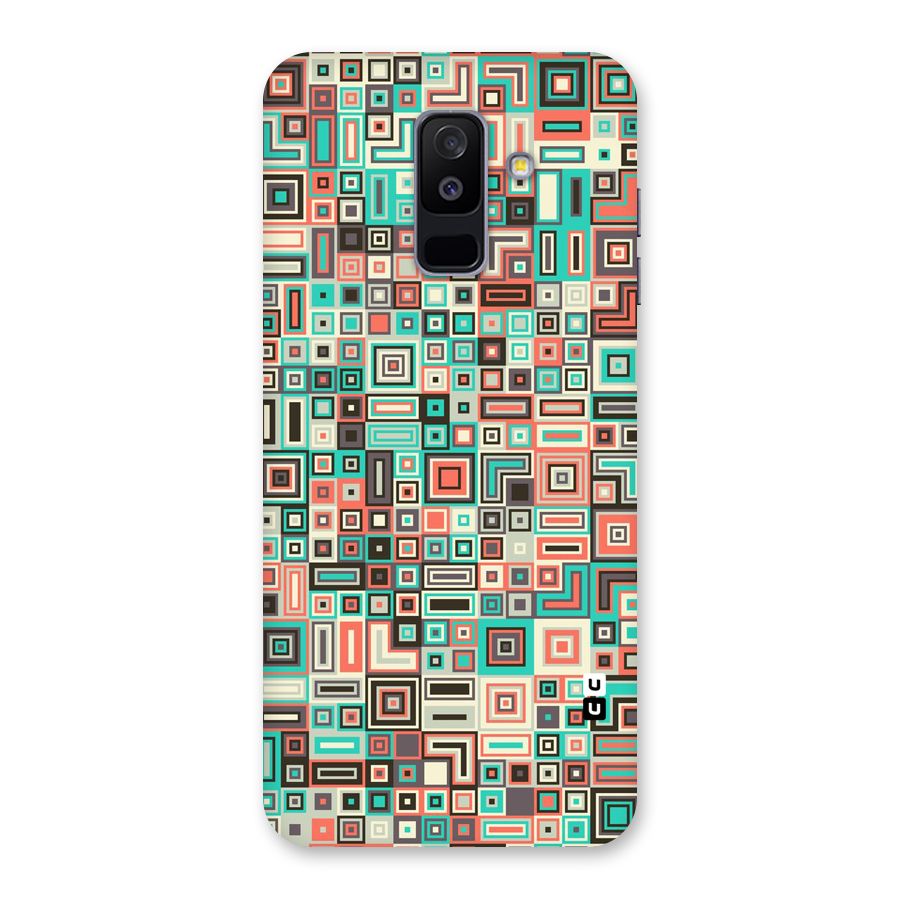 Pretty Boxes Design Back Case for Galaxy A6 Plus