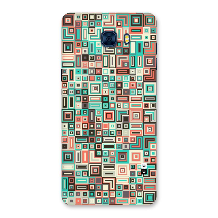Pretty Boxes Design Back Case for Galaxy C7 Pro