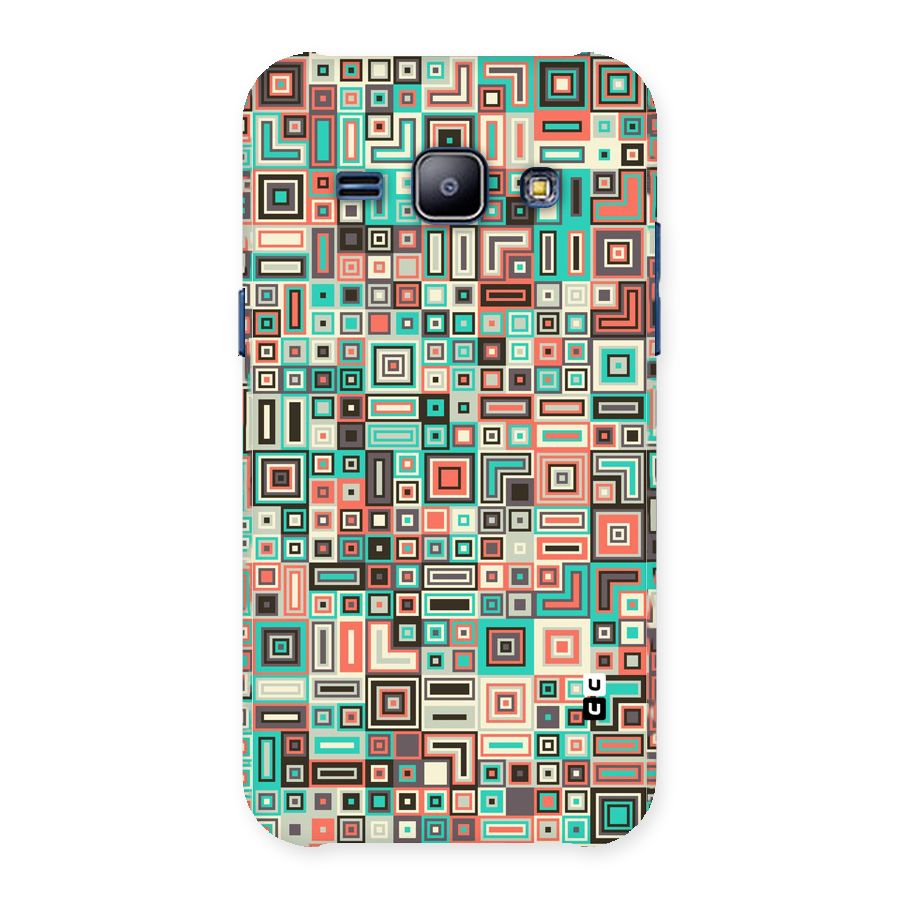 Pretty Boxes Design Back Case for Galaxy J1