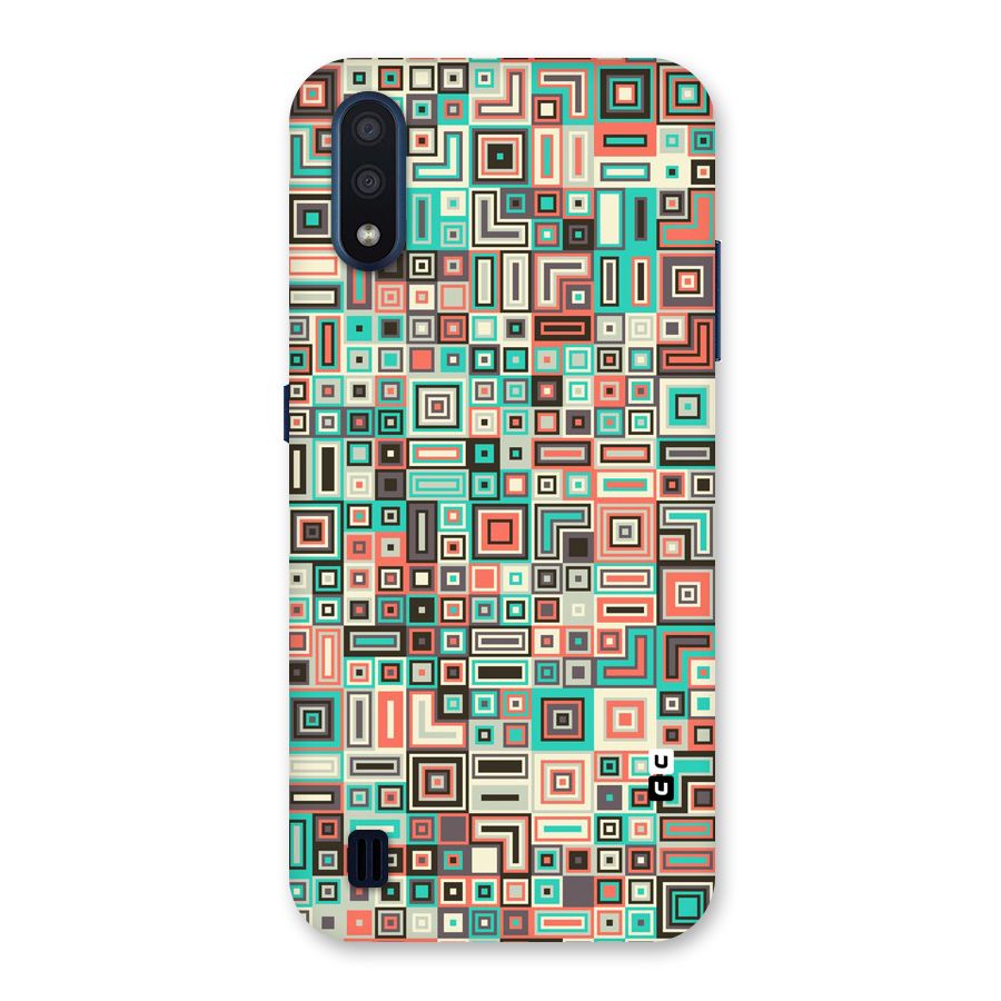 Pretty Boxes Design Back Case for Galaxy M01