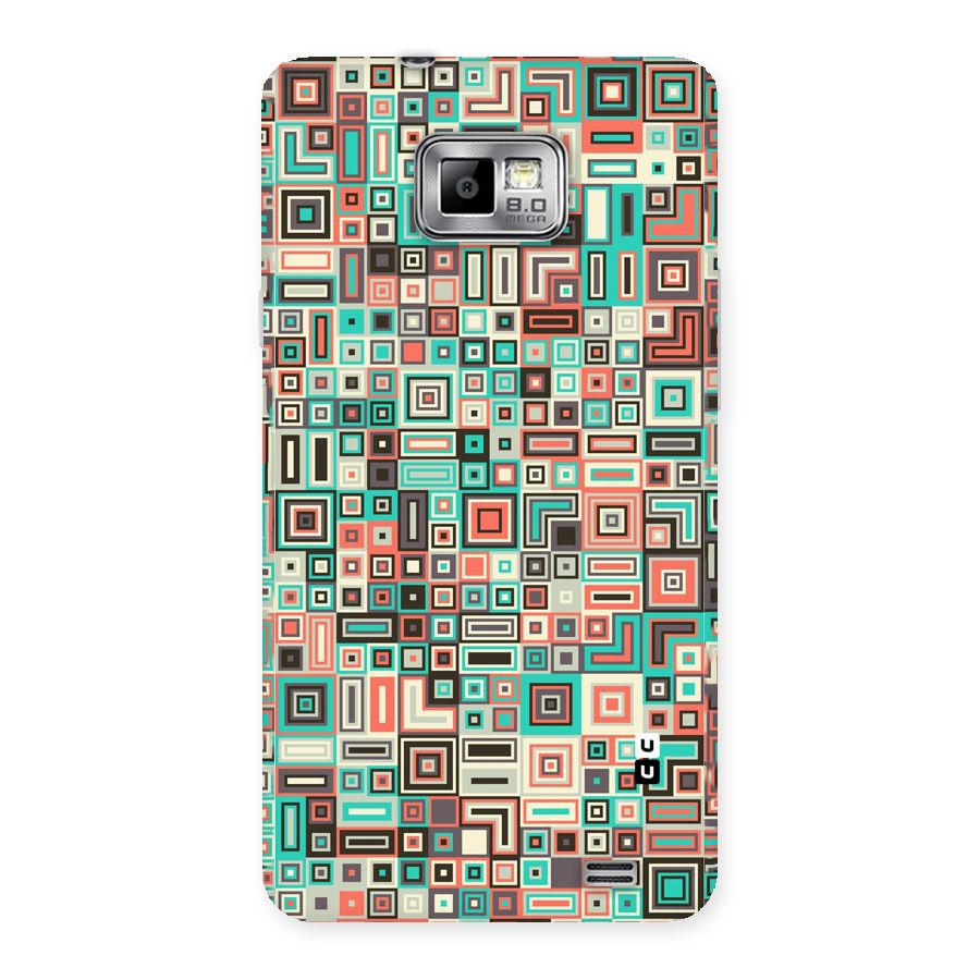 Pretty Boxes Design Back Case for Galaxy S2