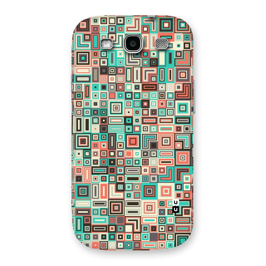 Pretty Boxes Design Back Case for Galaxy S3