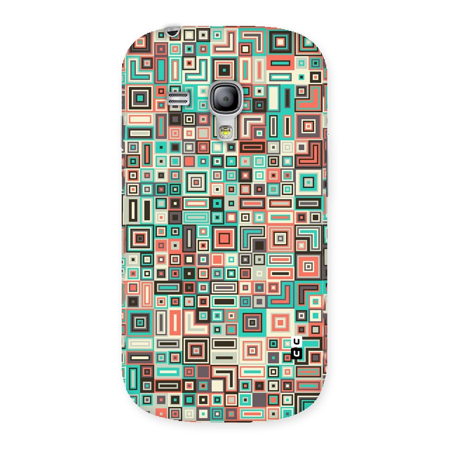 Pretty Boxes Design Back Case for Galaxy S3 Mini
