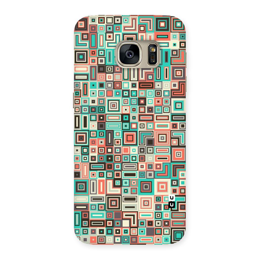 Pretty Boxes Design Back Case for Galaxy S7