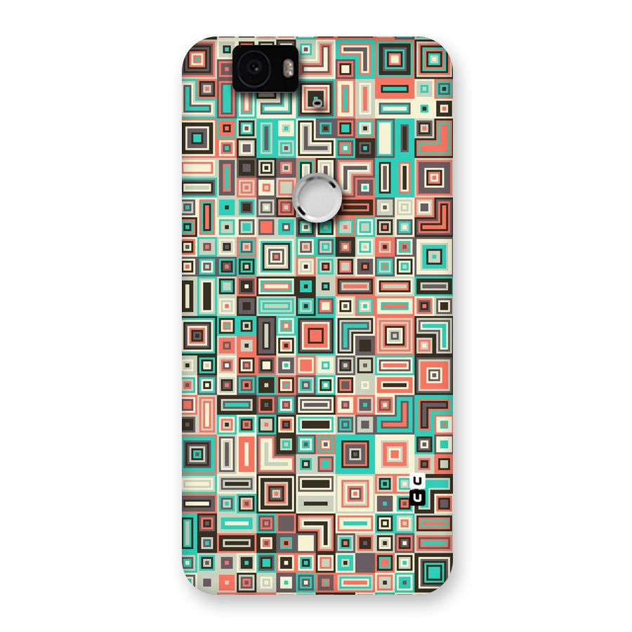 Pretty Boxes Design Back Case for Google Nexus-6P