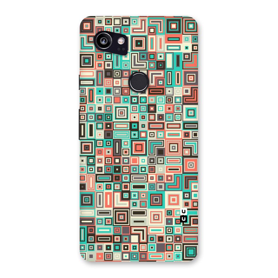 Pretty Boxes Design Back Case for Google Pixel 2 XL