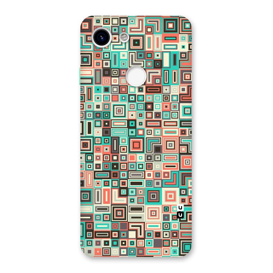 Pretty Boxes Design Back Case for Google Pixel 3