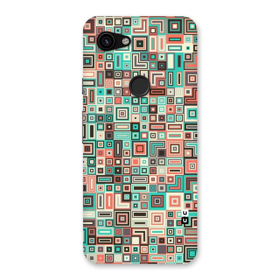 Pretty Boxes Design Back Case for Google Pixel 3a