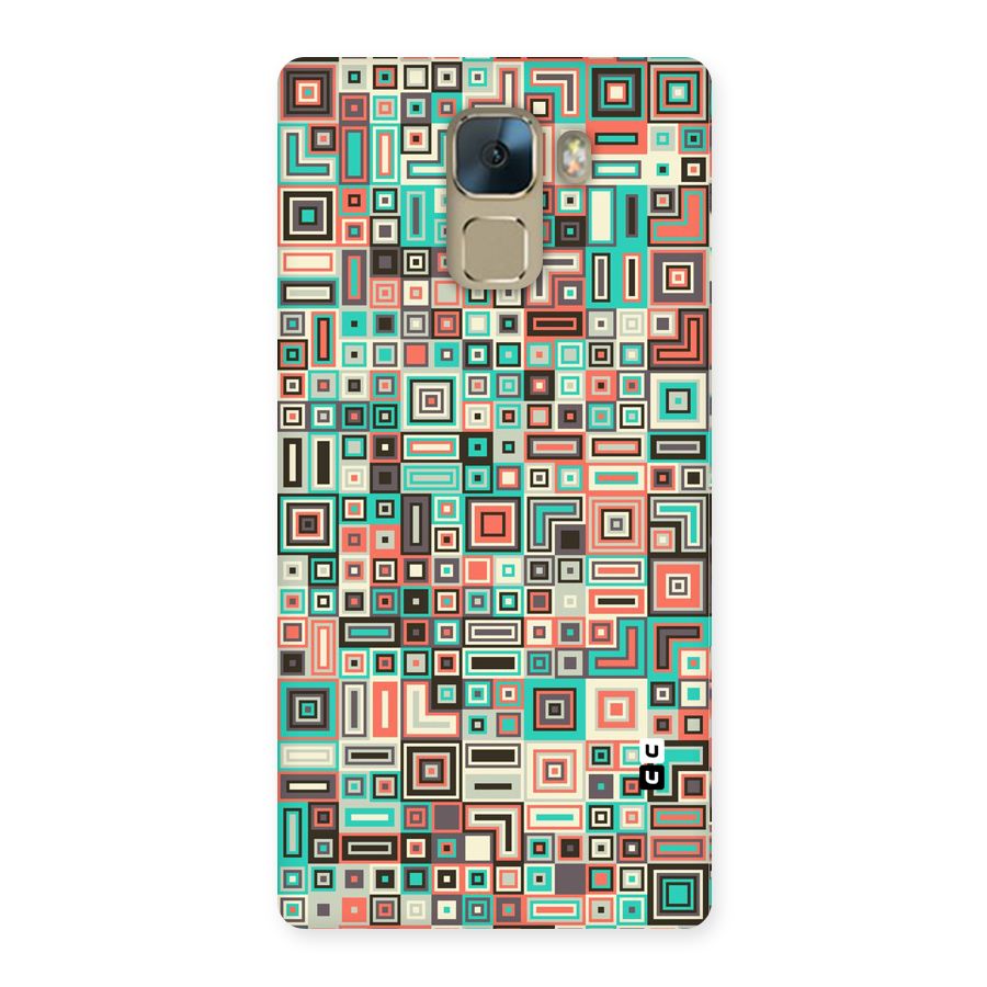 Pretty Boxes Design Back Case for Huawei Honor 7